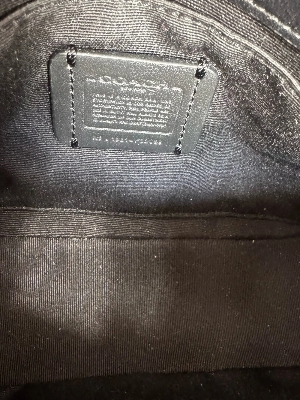 Coach Blake in Black  Pebbled Leather Shoulder Bag with Gold Chain